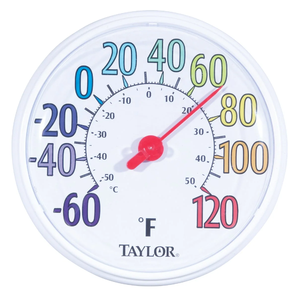 Consistent Taylor 13-1 2 Farenheit And Celsius -60 To 120 F -50 To 50 C Outdoor Wall Thermometer High-Performance