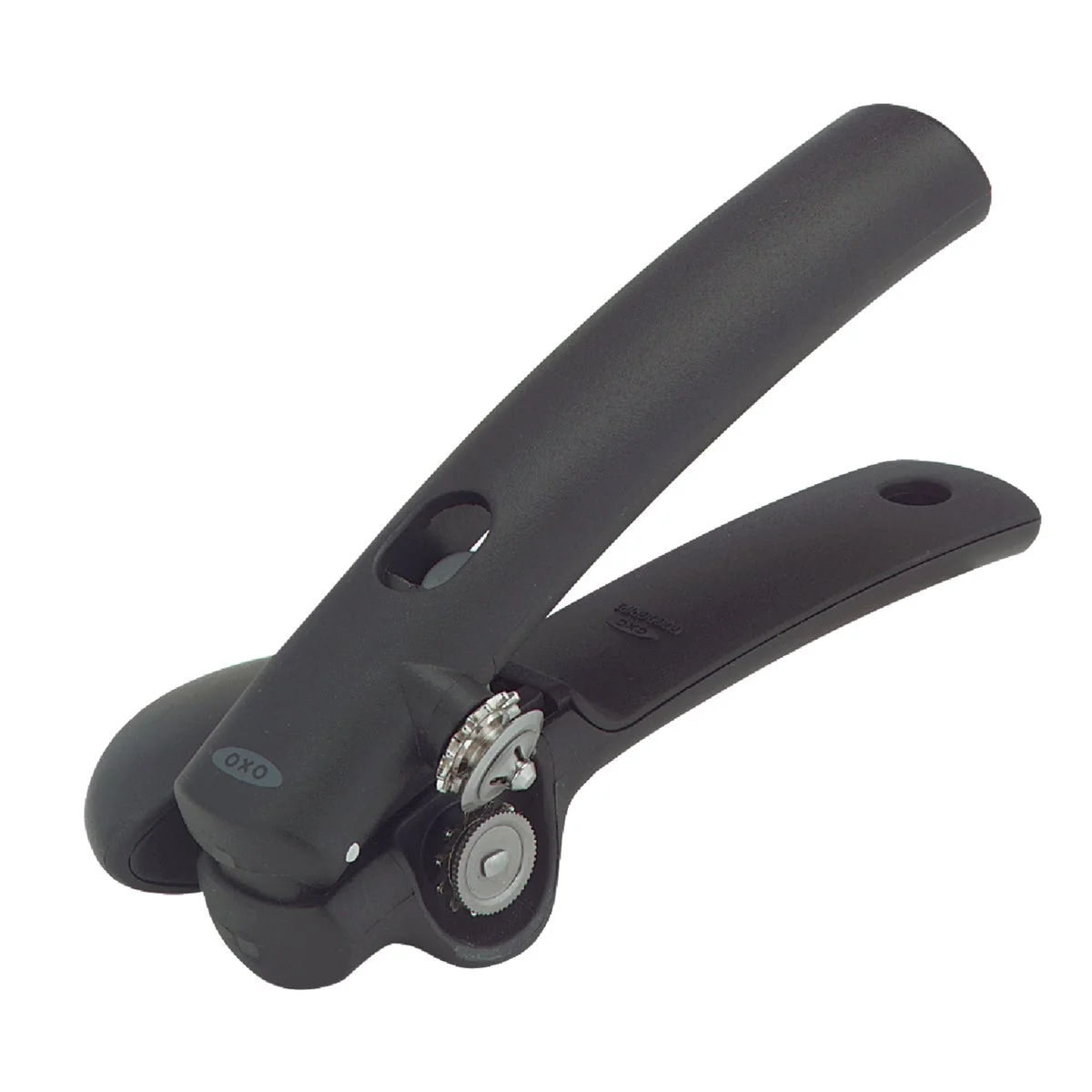 Environmentally Friendly OXO Good Grips Black Snap Lock Handheld Can Opener Modern