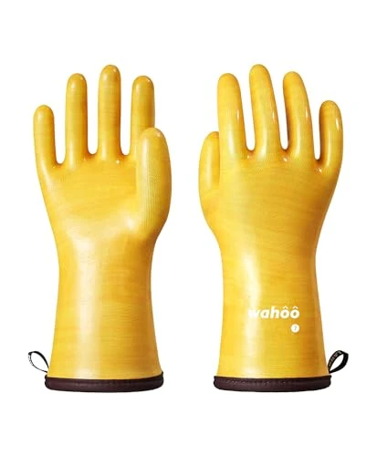 Exclusive wahoo 12 Inch Liquid Silicone Oven Mitts Genuine