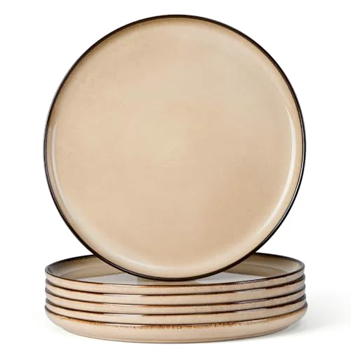 Casual Ceramic 10.43 Inch Dinner Plates Set of 6 6 Count Powerful