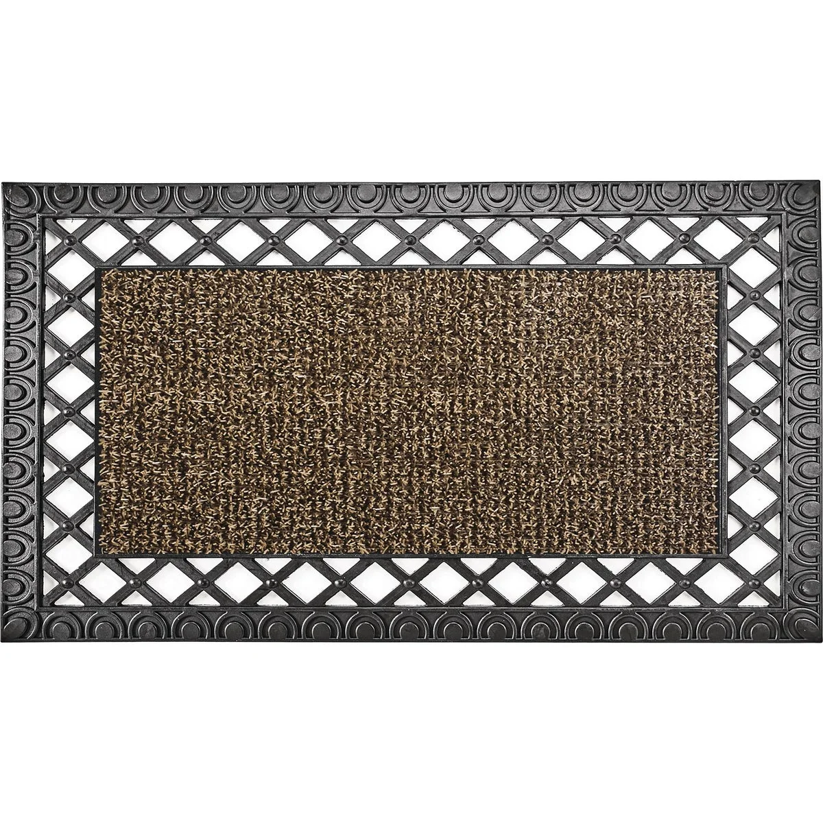 Trendy GrassWorx Sandbar 18 In. x 30 In. AstroTurf French Quarter Door Mat Clean