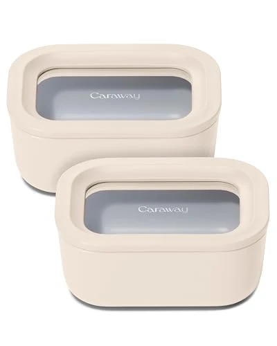 Refined 2 Piece Glass Food Storage Container Set 2 Count Genuine
