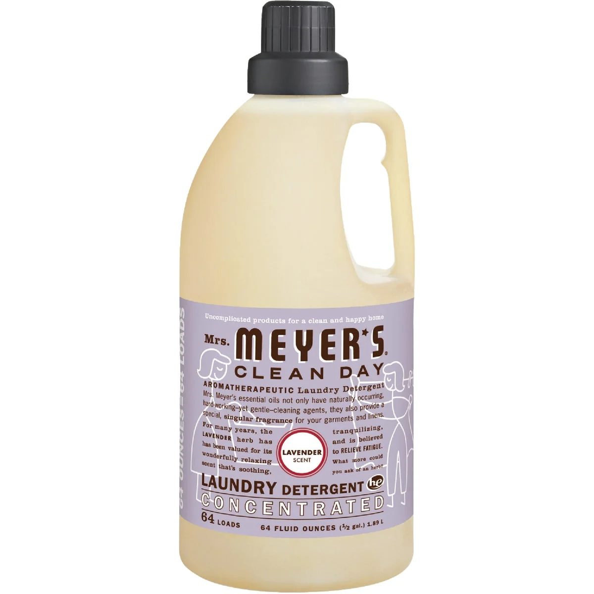 Smart Mrs. Meyer's Clean Day 64 Oz. Lavender Concentrated Laundry Detergent Consistent