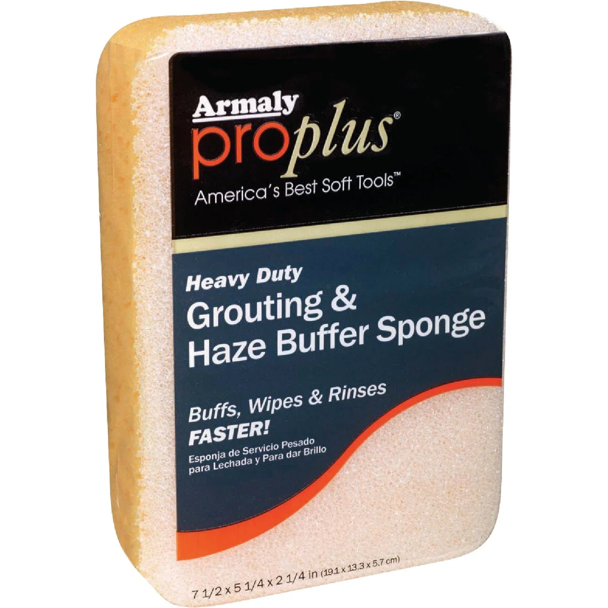 World-Class Armaly ProPlus 7-1 2 In. L Haze Buffer Grout Sponge High-Quality