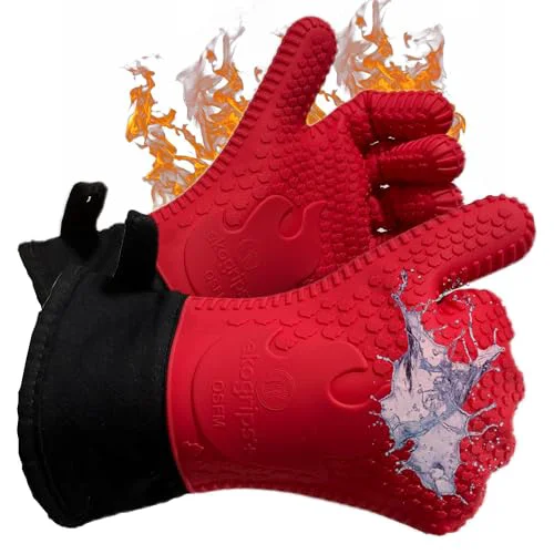 Crafted Ekogrips Premium Silicone Oven Mitts 2 Count Luxury