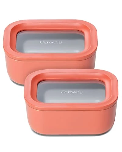Flexible 2 Piece Glass Food Storage Container Set 2 Count Lightweight