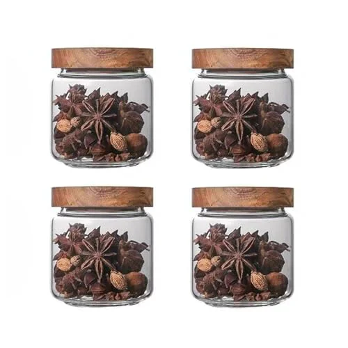 Authentic Glass jar candy Containers Solid