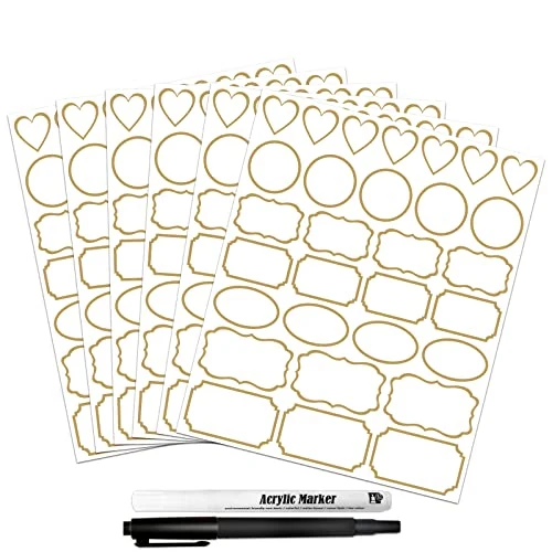 Superior Clear Labels for Jars 180pcs Waterproof Removable Transparent Write Minimalist
