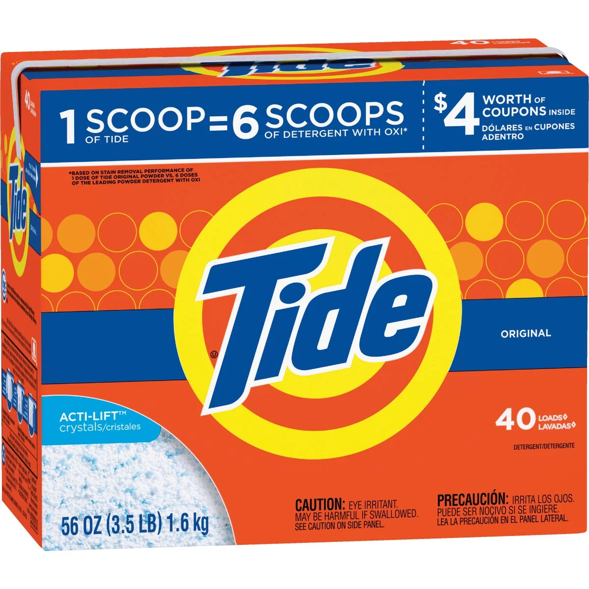 Lightweight Tide 56 Oz. 40 Load Powder Laundry Detergent Enhanced
