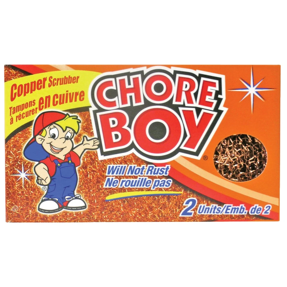 Authentic Chore Boy Copper Scouring Pad 2-Count Organic