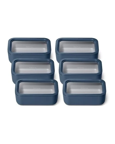 Smart 6 Piece Glass Food Storage Set with Lids 6 Count First-Class