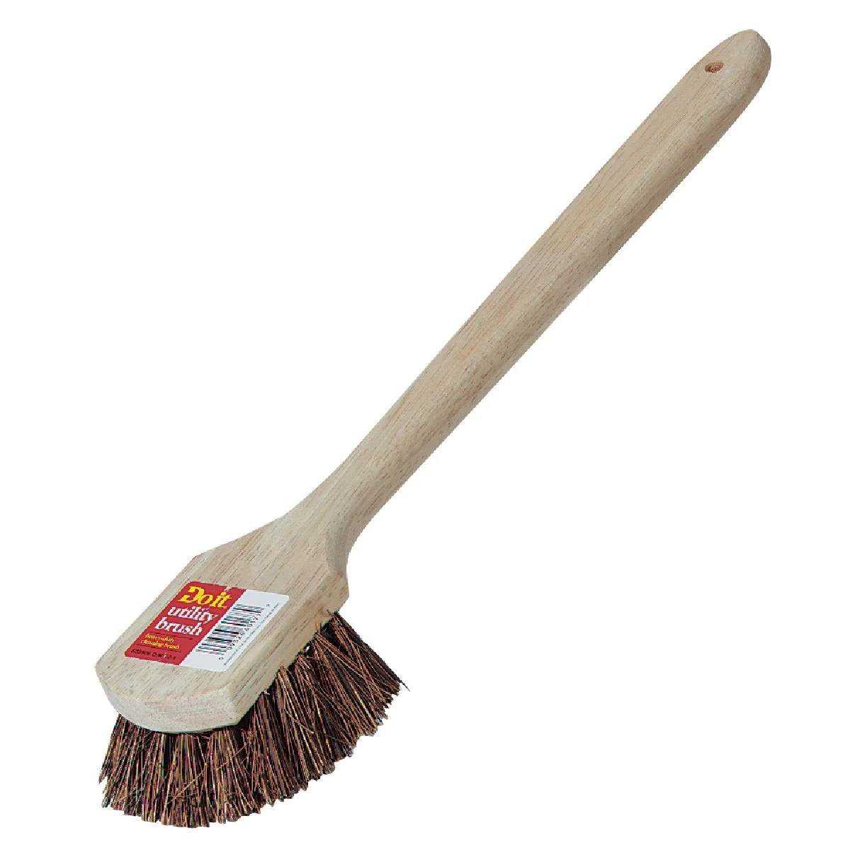 Practical Do it 19-3 4 In. x 3 In. Palmyra Bristle Fiber Wood Scrub Brush Fine Crafted