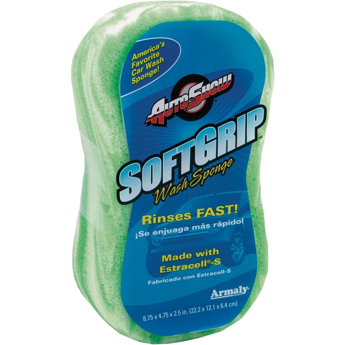 Fashionable Armaly AutoShow 8.75 In. x 4.75 In. Soft Grip Green Sponge Recyclable