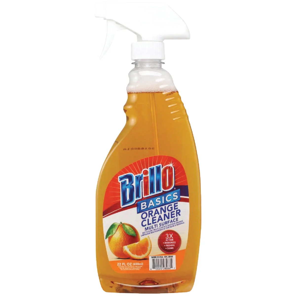 Easy-to-Use Brillo Basics 22 Oz. Trigger Spray Orange Household All-Purpose Cleaner Exceptional