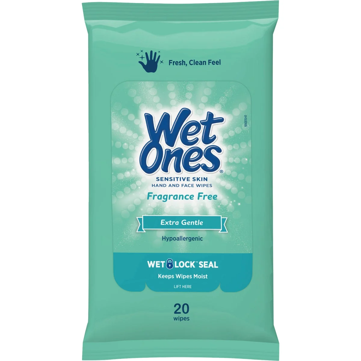 Luxury Wet Ones Fragrance- Sensitive Skin Travel Pack Hand Face Cleaning Wipes 20-Count Consistent