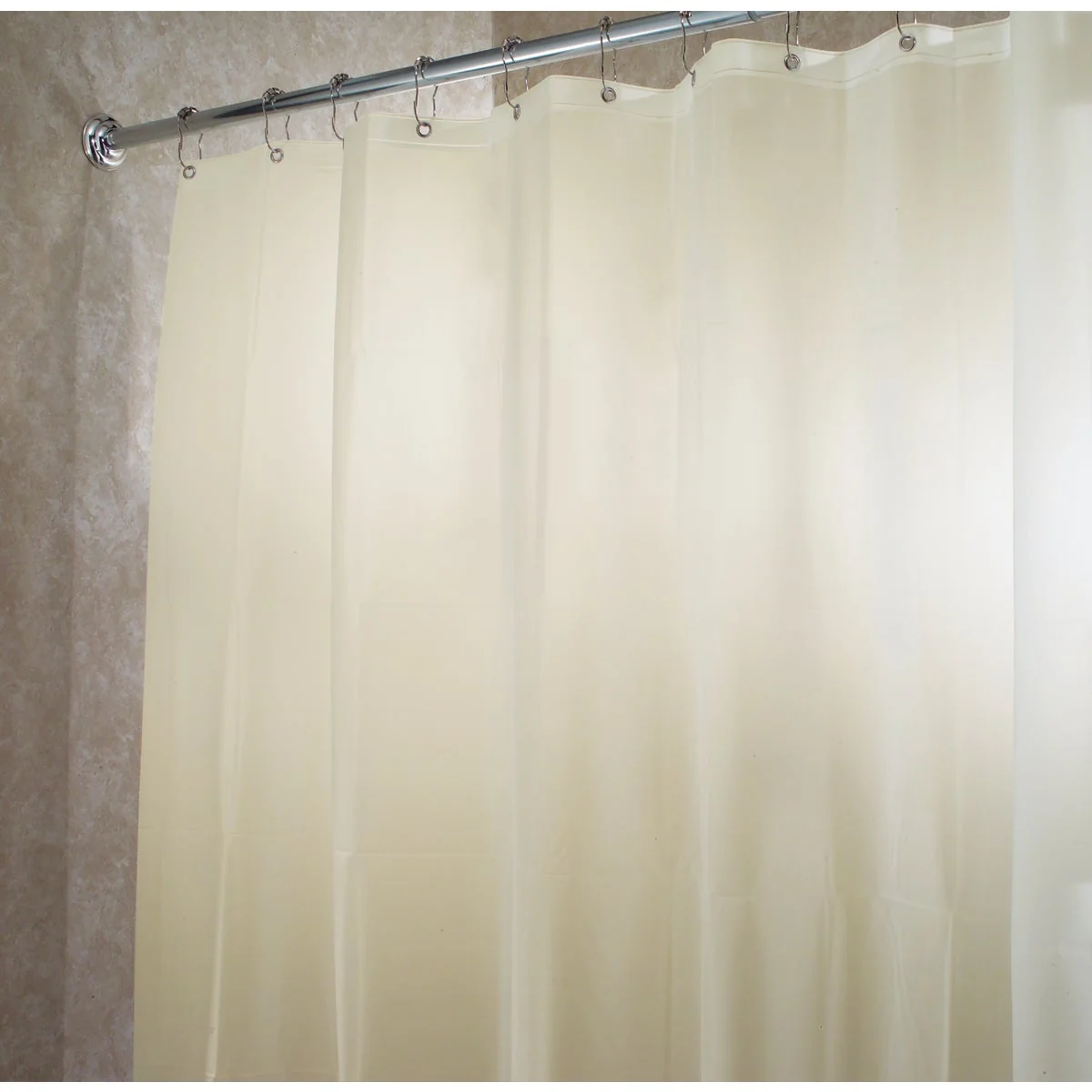 First-Class InterDesign 72 In. x 72 In. Sand EVA Shower Curtain Liner Optimized
