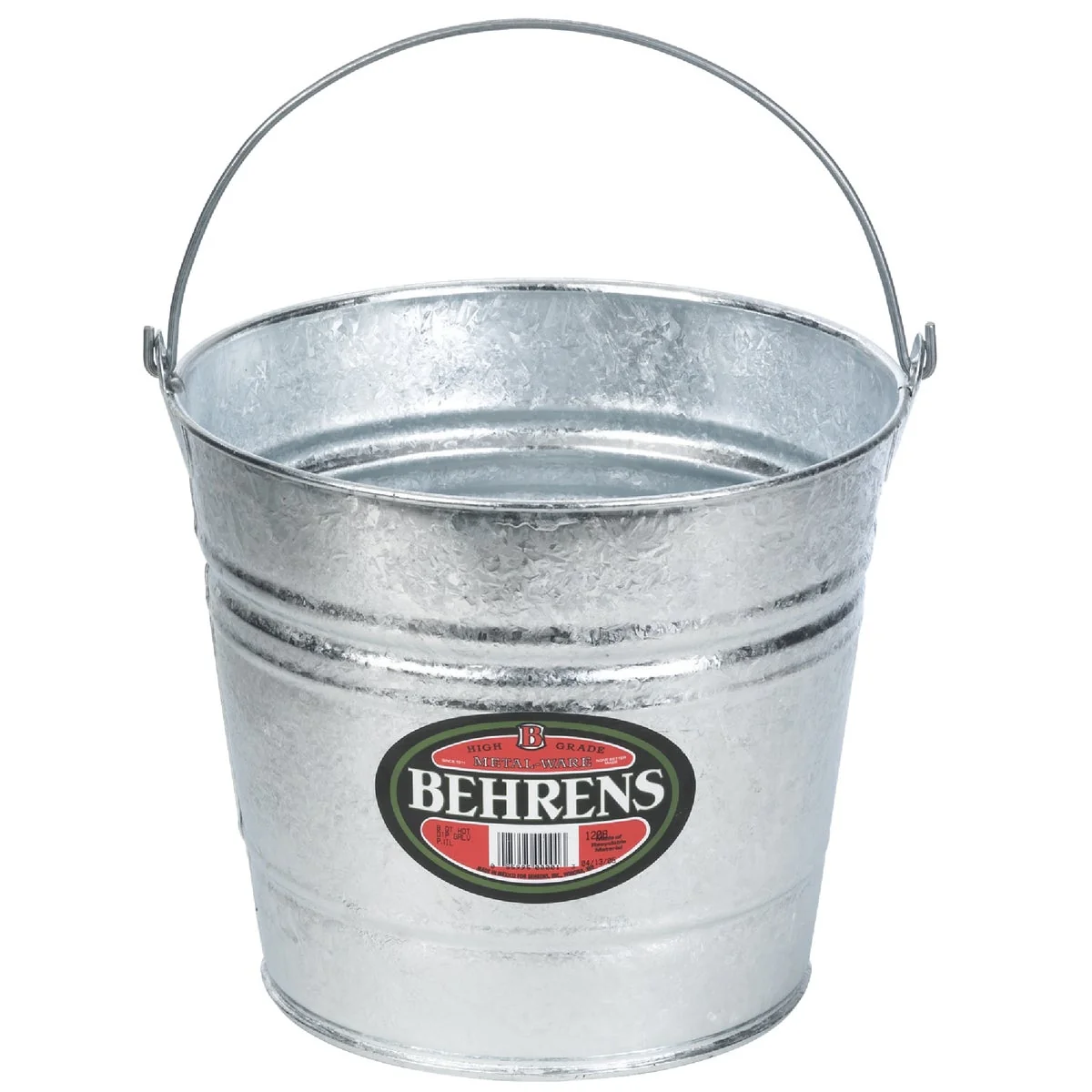 Clean Behrens 10 Qt. Hot-Dipped Steel Pail Superior