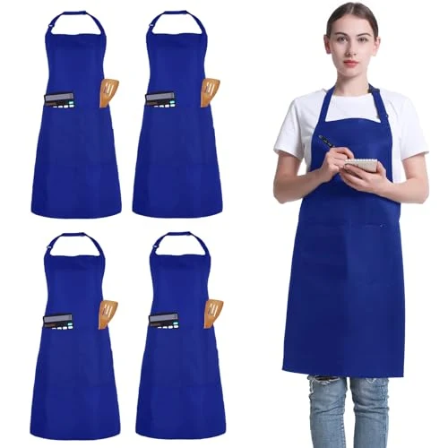 Optimized 4 Pack Chef Apron 4 Count Green