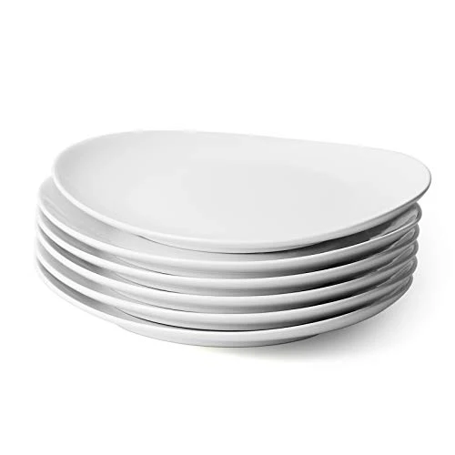 Premium Material Porcelain 11 Inch Dinner Plates Set of 6 6 Count Eco-Friendly