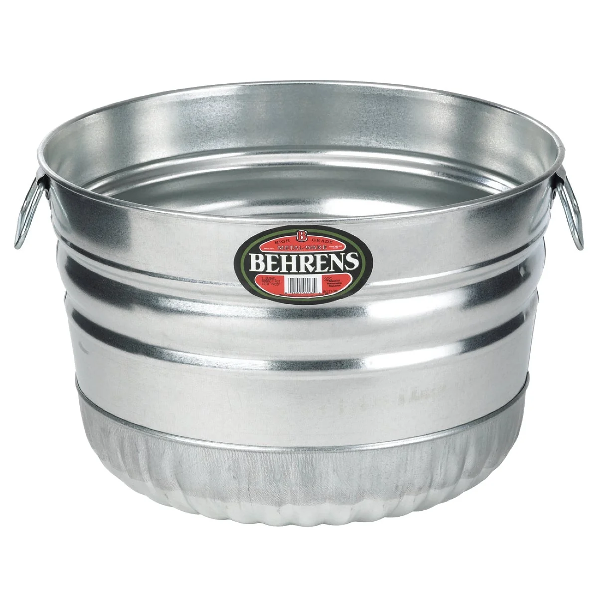 Smart Behrens 32 Qt. Galvanized Steel Utility Tub Basket Solid