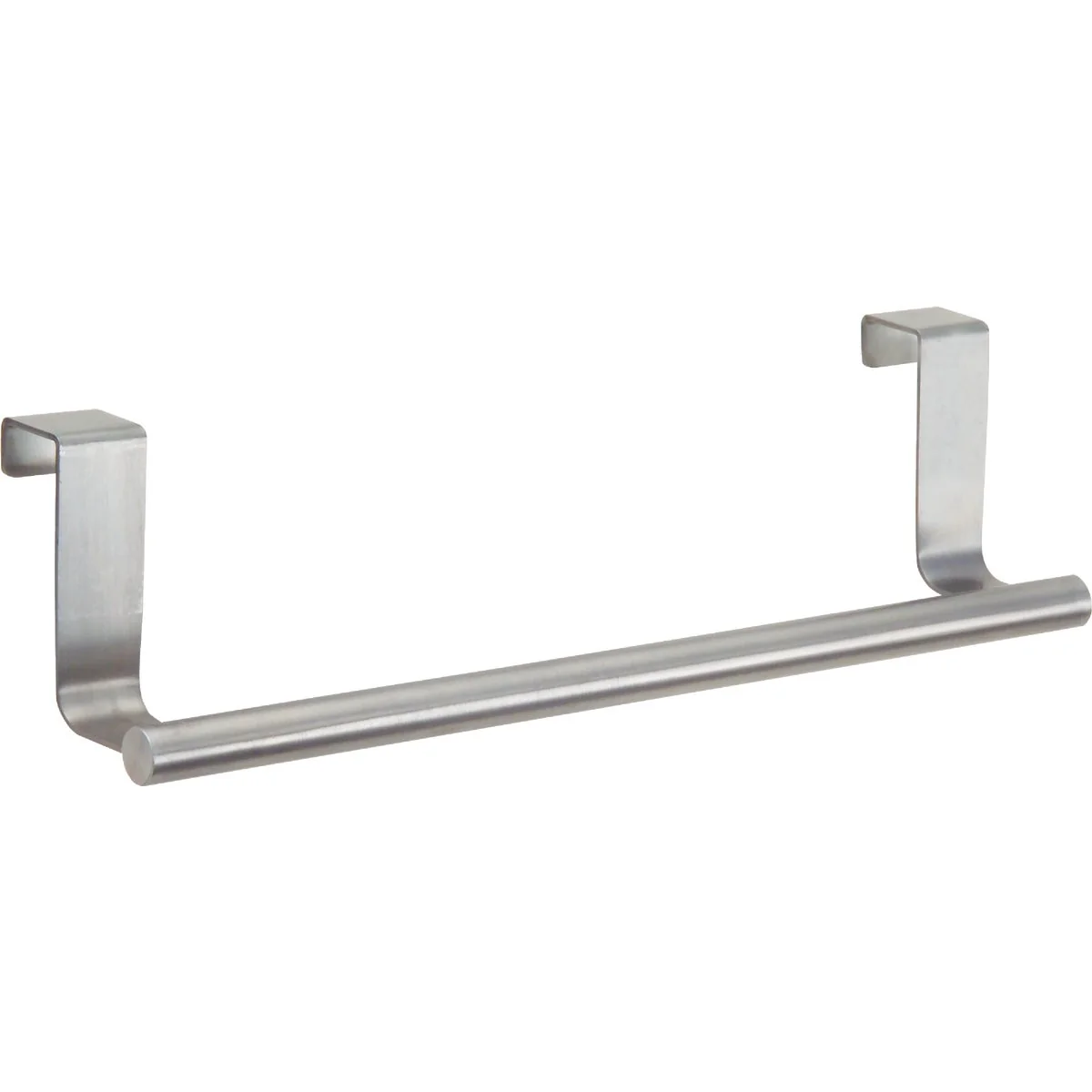 Fine Crafted InterDesign Zia 9-1 4 in. Brushed Stainless Steel Over The Cabinet Towel Bar High-Grade