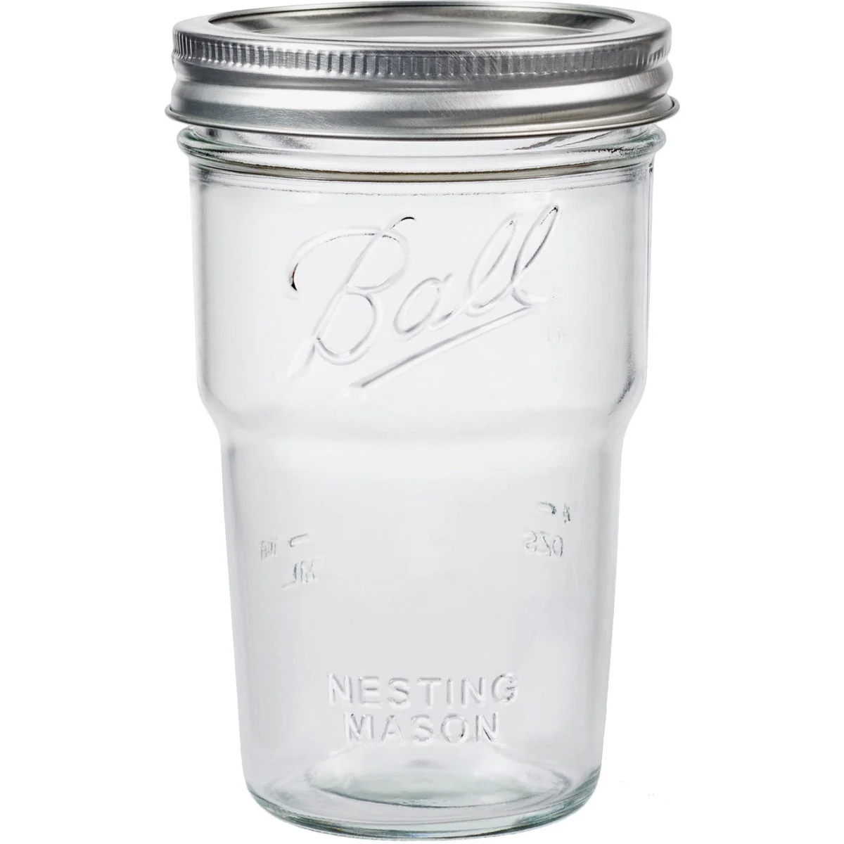 Smart Ball Wide Mouth Pint Nesting Canning Jar 4-Pack Traditional