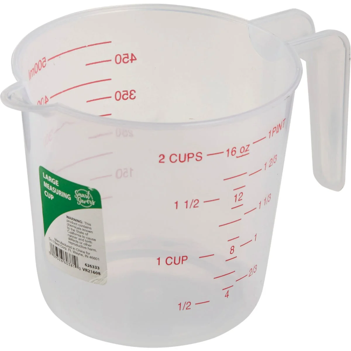 Fast Smart Savers 2 Cup White Plastic Measuring Cup Exceptional