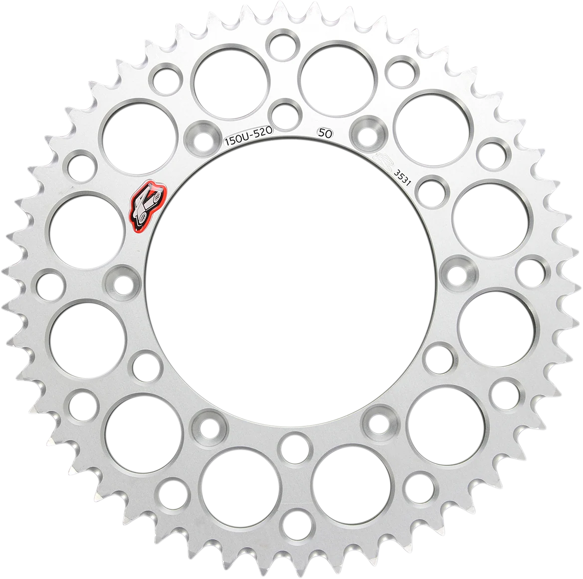 Natural RENTHAL Sprocket - Rear - 50 Tooth 150U-520-50GBSI Elegant