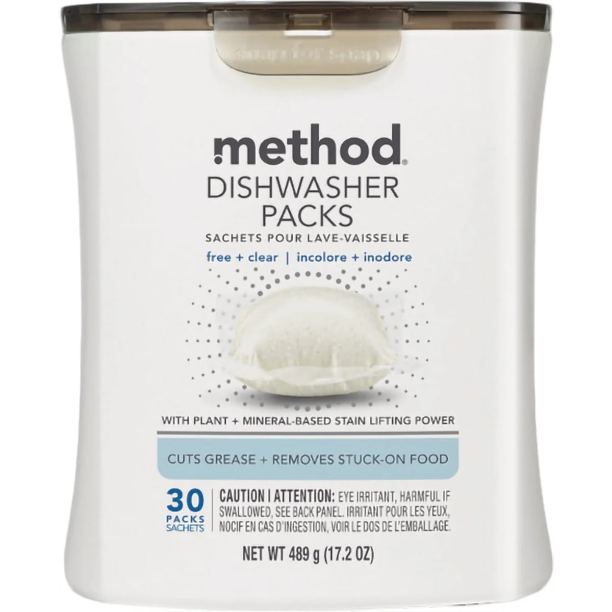 Responsible Method PowerDish Clear Dishwasher Detergent 30-Count Carefully Designed