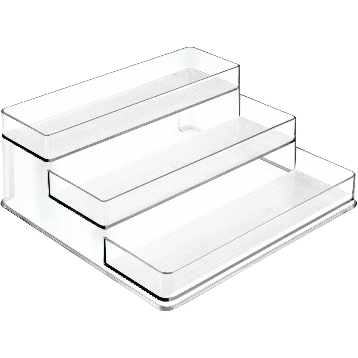 Responsible iDesign Linus Clear Plastic Stadium Spice Rack Professional