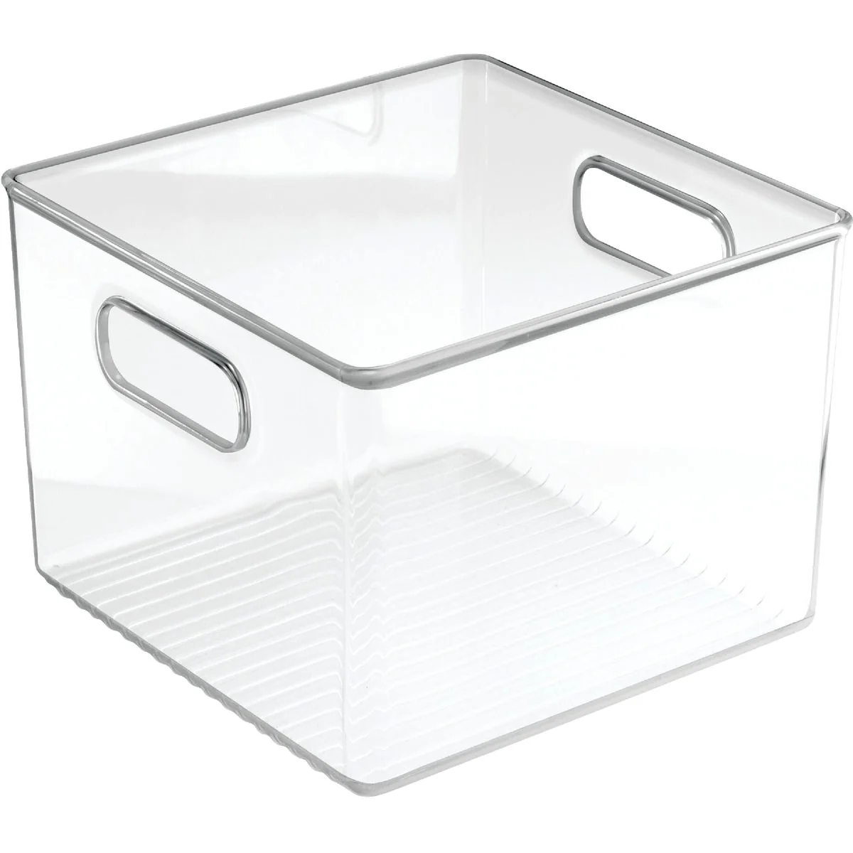 Contemporary iDesign 8 In. W. x 8 In. D. x 6 In. H. Clear Fridge Pantry Storage Binz Next-Generation