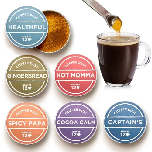Classic Coffee Dust Flavoring Powder Sampler 72 Count Responsible