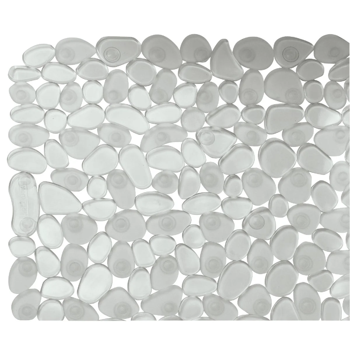 Dependable InterDesign Pebblz 13.75 In. x 26.50 In. Clear Bath Mat Professional