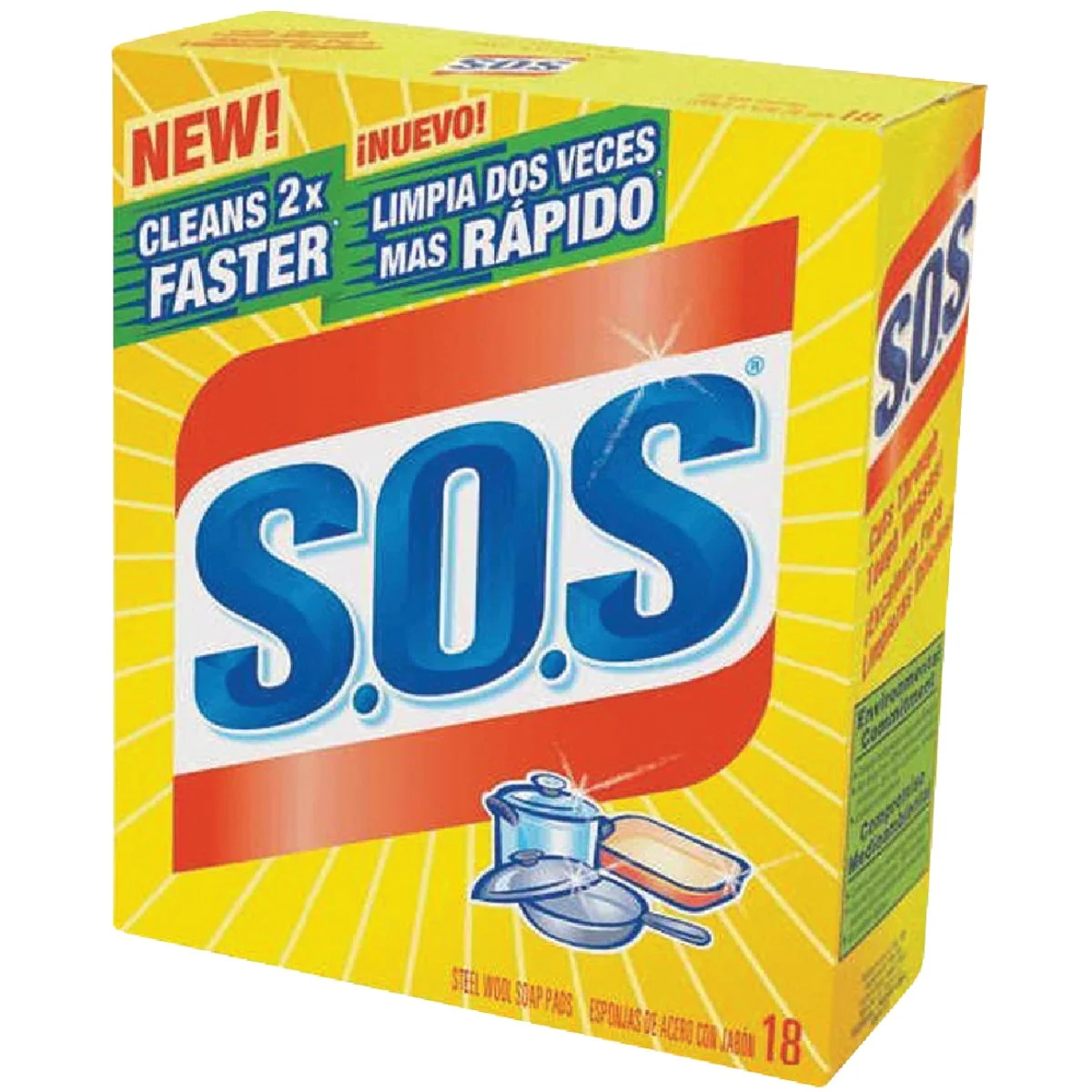Selected S.O.S. Scouring Pad 18 Count Fast