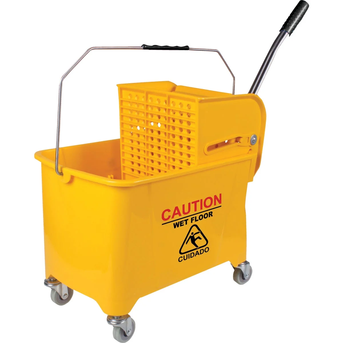 High-Quality 21Qt. Molded Plastic Mop Bucket With Wringer Refined