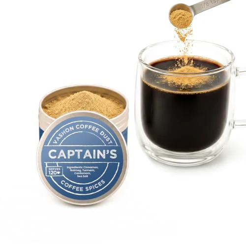 Reusable Coffee Dust Captain's Flavoring Powder 2 Ounce Functional