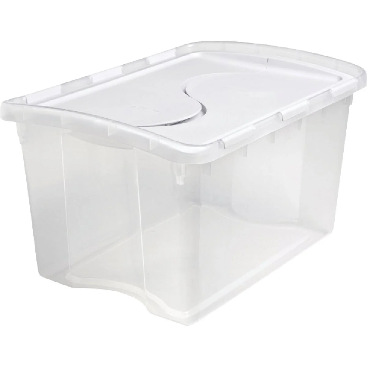Powerful Sterilite 48 Qt. Clear Flip Top Storage Tote Top-Quality