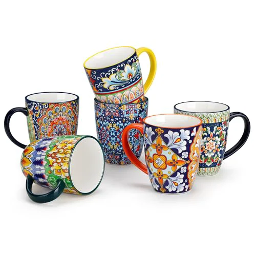 Functional SIMI 12 oz Coffee Mugs Set of 6 6 Count Original