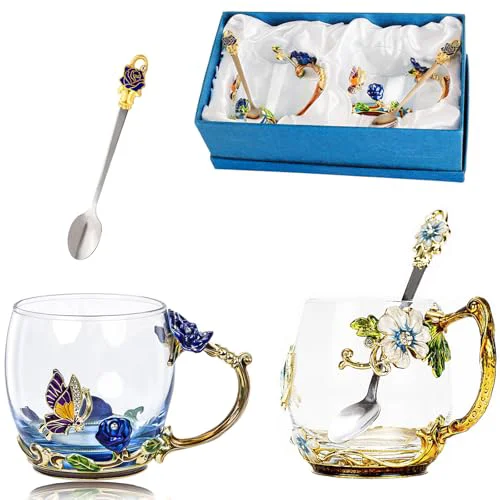 Efficient Tea Cup Glass Coffee Mugs 34.99 Count Clean