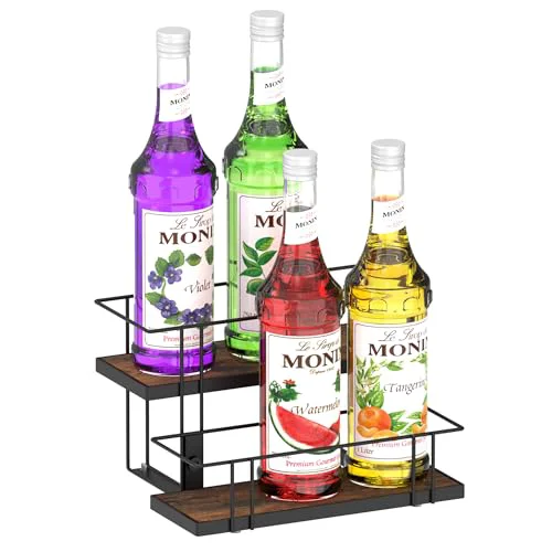 Relaxed Coffee Syrup Rack Organizer Superior