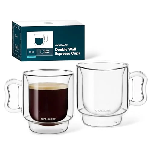 Practical Espresso Coffee Cups 4oz 2 Count Specialty