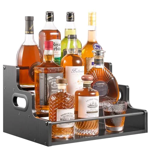 User-Friendly 3 Tier Liquor Bottle Display Shelf Breathable