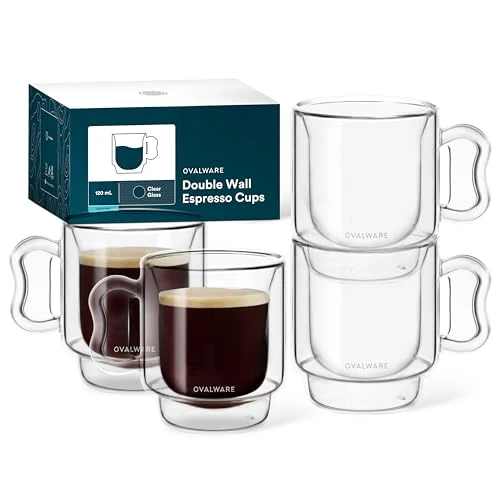 Certified Espresso Coffee Cups 4oz 4 Count Organic