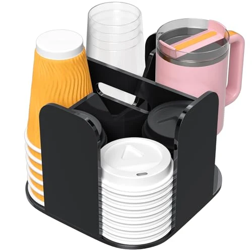 Reliable 4 Compartment Countertop Cup Dispenser Elegant