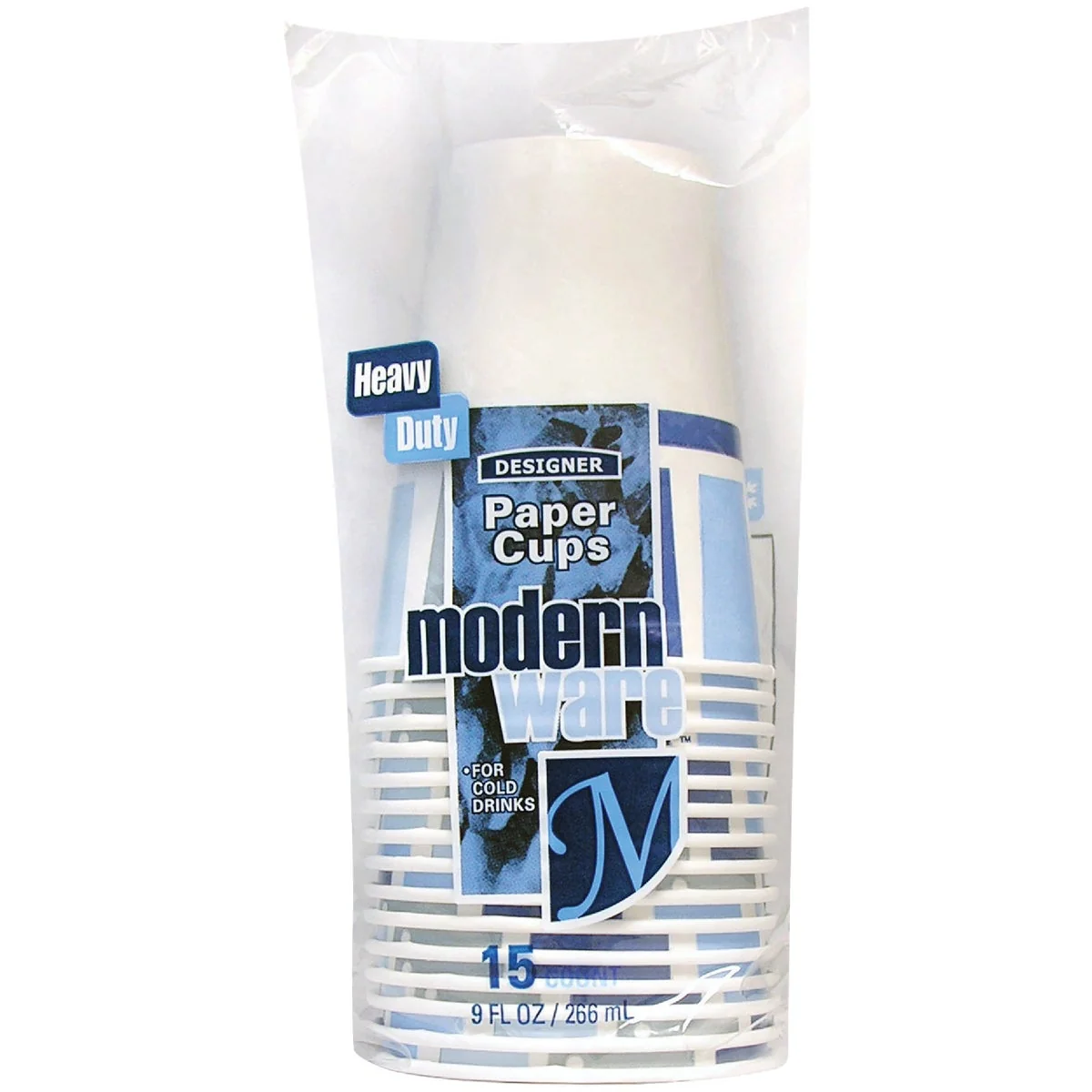 Reliable AJM 9 Oz. ModernWare Paper Cup 15-Count Contemporary