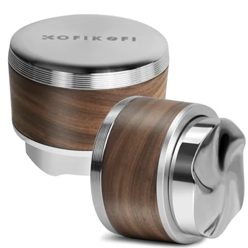 Consistent 53.3mm Espresso Distribution Tool Walnut Coffee Distributor Fits Breville Green