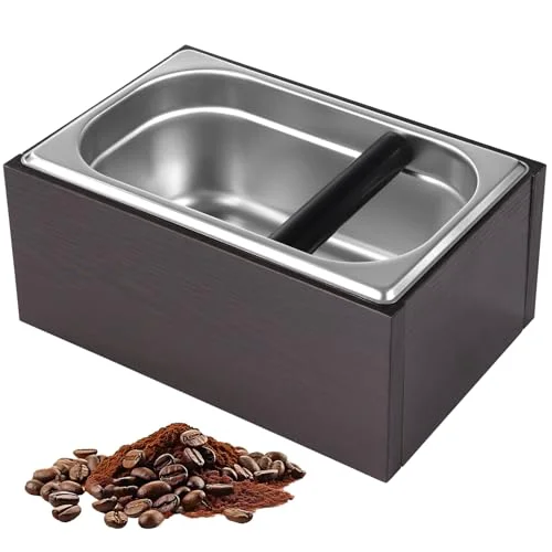 Exclusive Stainless Steel Espresso Knock Box Breathable