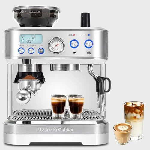 Secure Espresso Machine with Grinder High-Quality