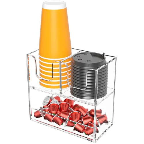 Traditional 3 Compartment Cup Holder for Countertop Superior