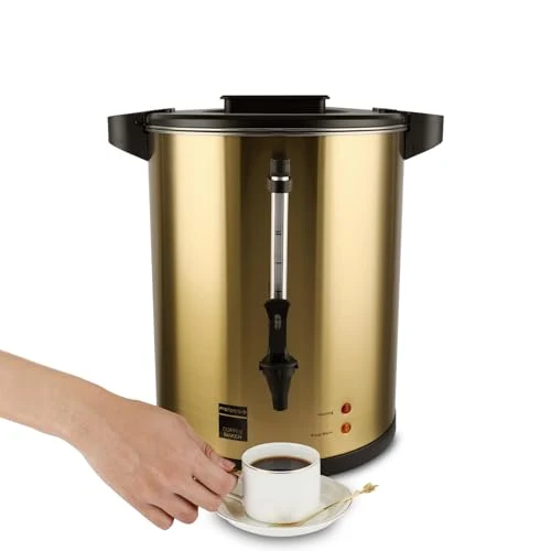 Authentic 38 Cup Coffee Urn 304 Electric Hot Coffee Dispenser Percolator 38 Count Practical